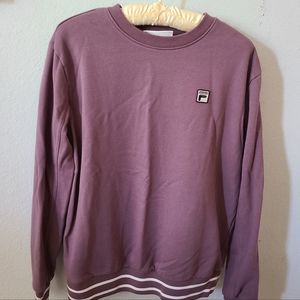 FILA Plum Sweat Shirt Size Large
